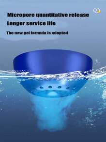 1入組玫瑰形廁所清潔劑，適用於廁所/浴室/蹲便器