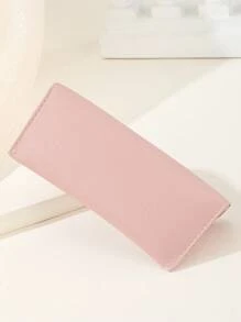 1 cái túi đeo kính thông thường dập nổi cho nữ vải không có kính - Hồng - Xem 2