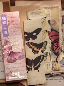 30 cái Dấu trang hoa văn bướm, Dấu trang sách di động cổ điển để đọc sách - Nhiều màu - Xem 1
