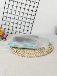 5 Túi Đựng Đồ Du Lịch Nhựa Pvc Túi Tập Tin Rõ Ràng Dây Kéo Túi Bảo Quản Văn Phòng Phẩm Học Sinh Trong Suốt Chống Thấm Giấy Kiểm Tra Túi Thông Tin - Trong sáng - Xem 3