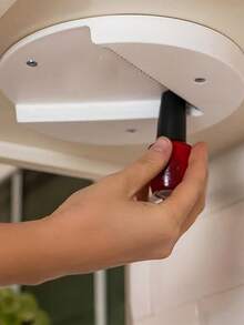 1pc Creative White Can Opener, Plastic Multifunction Portable Bottle Cap Opener For Household - White - View 2