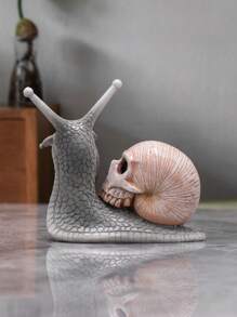 1 件树脂装饰工艺品，创意蜗牛设计家居装饰品最佳礼物 - 彩色 - 查看 2