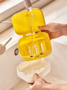 1入組塑膠肥皂盒可愛卡通圖案肥皂盒適用於浴室