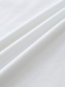 SHEIN LUNE Áo phông Quá khổ Xương rồng & Đồ họa Chữ cái - trắng - Xem 5