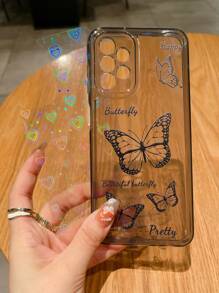 Tpu Transparent Black Colorful Painting Laser-cut Protective Space-themed Phone Case - Black - View 4