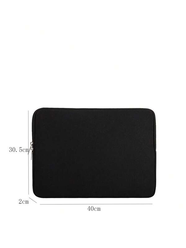 Minimalist Laptop Bag With Zipper Black Design Computer Bags For
