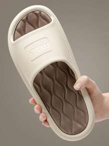 學院拖鞋適用於女士字母圖案單帶拖鞋