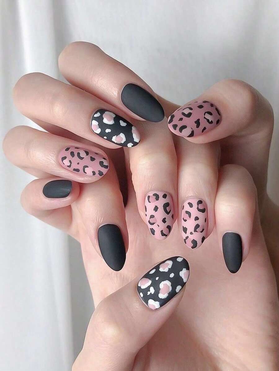 1sheet Leopard Print Nail Art Sticker & 1pc Nail File - Multicolor - View 1