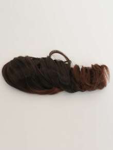 Medium Curly Ponytail Synthetic Hair Extension - Multicolor - View 5