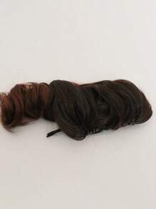 Medium Curly Ponytail Synthetic Hair Extension - Multicolor - View 6