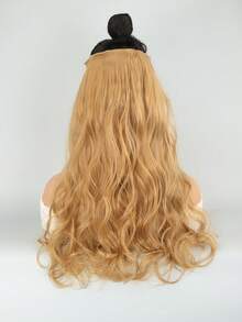 夾片長款小波浪合成纖維接髮 - 芥末黃 - 查看 5