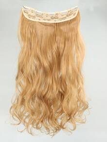 夾片長款小波浪合成纖維接髮 - 芥末黃 - 查看 8