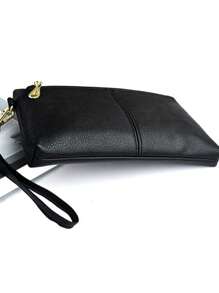 Small Square Bag Solid Colour Elegant Style - Black - View 7