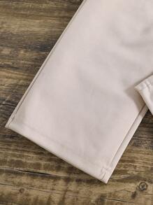 SHEIN 女孩西裝領襯衫和吊帶連體褲