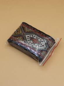 1 cuộn Hình Học Jacquard DIY Webbing, Boho Jacquard Thiết Kế May Dải Trang Trí May - Nhiều màu - Xem 3