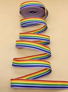 1 cuộn Cầu Vồng Họa Tiết Sọc DIY Webbing Ren, Khối Màu Hiện Đại Dạ Nỉ Thiết Kế May Dải Trang Trí May - Nhiều màu - Xem 1