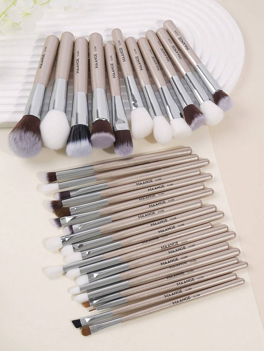 30pcs Makeup Brush Set,Brush Set,Makeup Brush Kit,Make Up Brush Set,Make Up Set Complete,Makeup Brush Set,Complete Makeup Kit,Brush Kit,Brushes Makeup Set,Makeup Gift Set,Set - Gold - View 1