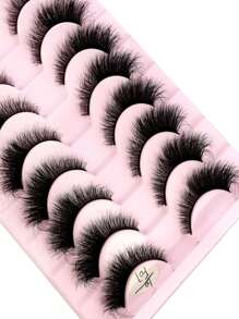 HBZGTLAD 10 cặp lông mi giả siêu dài - màu đen - Xem 8