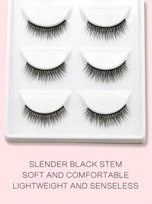 Homaylash 5對超長假睫毛 - 黑色 - 查看 3