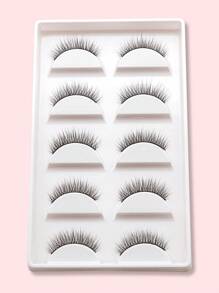 Homaylash 5對超長假睫毛 - 黑色 - 查看 4