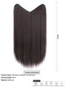 夾片長款直筒合成纖維接髮