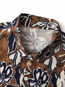 Manfinity RSRT Men Allover Print Shirt - Brown - View 7