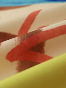 Manfinity Roughcore Men Graphic Print Short Sleeve Button Up Colorful Casual Shirt, Boyfriend Gift - Multicolor - View 4