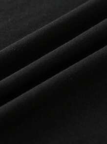 SHEIN EZwear Cartoon Dinosaur Tee - Black - View 8