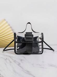 Fashionable Transparent Small Shoulder Bag With Chain Strap ,Fashionable Transparent, Clear Waterproof Bag For Women,For Summer, Vacation & Beach, Perfect For Music Festival, Waterproof, Sandproof Transparent Bag, Beach Sports Picnic Snacks Clear Purse For Women