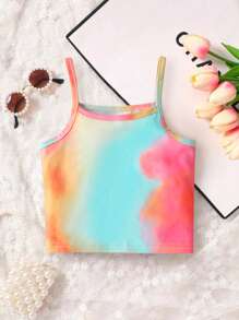 小女童紮染吊帶上衣