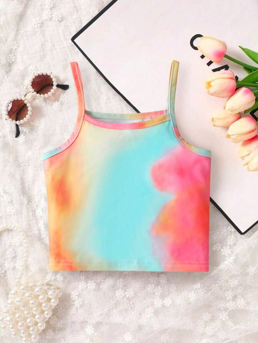 小女童紮染吊帶上衣