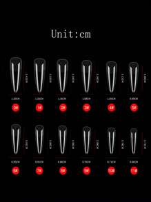 Instantly Upgrade Your Look With 120pcs Long Stiletto Clear Fake Nail Clear Full Coverage For Home Nail Salon Press On Nails Nail Supplies - Clear - View 4