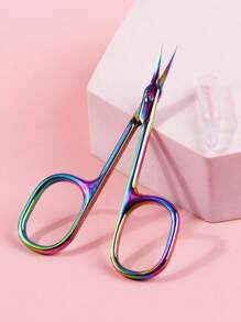 klimonla 1 pieza Tijeras de acero inoxidable Manicura - Multicolor - Ver 3