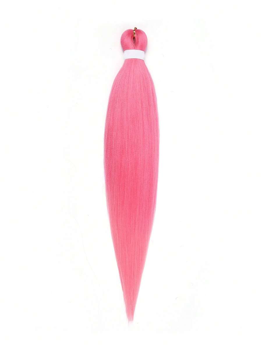 Bím tóc tổng hợp thẳng - Hồng - Xem 1