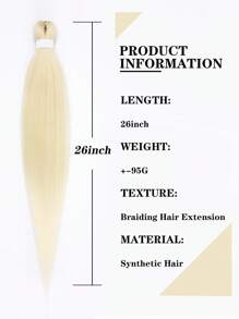 Straight Synthetic Hair Braid - Beige - View 3