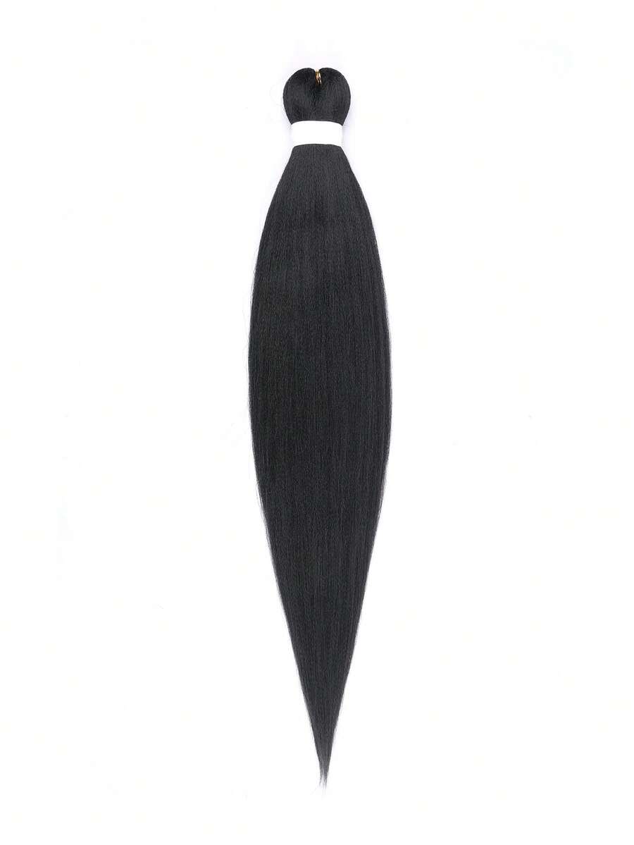 Straight Synthetic Hair Braid - Black - View 1