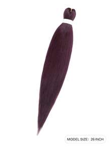 Extensión del pelo largo recto DIY sintético - Burdeos - Ver 2