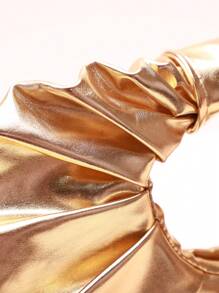 中等雲朵包金色前衛頂部單條提帶