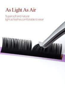 Volume Nối mi Nối mi Natural C CC D Curl Russian Volume 0.05 0.07 - màu đen - Xem 6