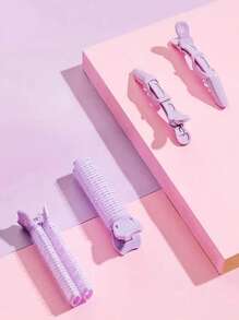 4 piezas Rulos Set - Morado - Ver 1