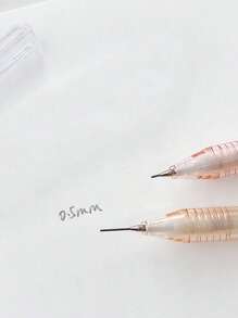 1pc 0.5mm Clear Jelly Automatic Mechanical Pencil, Random Color Back To School