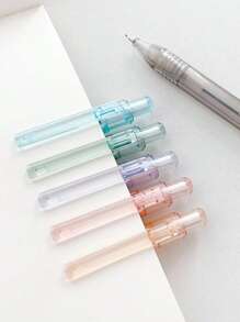 1pc 0.5mm Clear Jelly Automatic Mechanical Pencil, Random Color Back To School