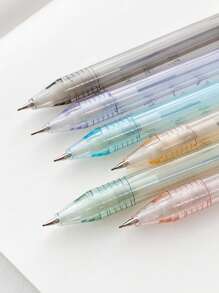 1pc 0.5mm Clear Jelly Automatic Mechanical Pencil, Random Color Back To School
