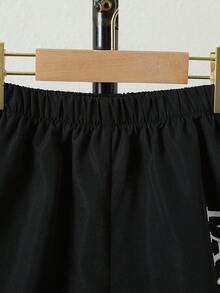 Boys Ombre Tee & Letter Graphic Shorts - Multicolor - View 7