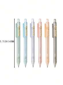 1pc 0.5mm Clear Jelly Automatic Mechanical Pencil, Random Color Back To School