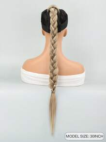 Long Braided Ponytail Extension For Biack Women 30 Inch Straight Wrap Around Long Ponytail Braid Extension Natural Soft Synthetic Hair Pieces For Women Daily Wear - Piano Color - View 2