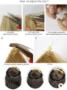 Long Straight Synthetic Hair Extension - Burgundy - View 7