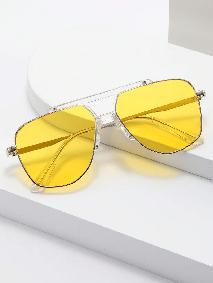 1副女式波西米亞時尚眼鏡夏季 - 黃色 - 查看 1