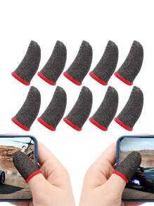 10入組雙色防滑遊戲觸摸屏指套 - 彩色 - 查看 1