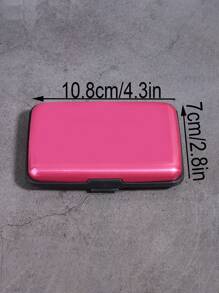 1pc Alloy Card Holder - Hot Pink - View 5